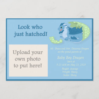 Faire-part de naissance de hachage de dragon