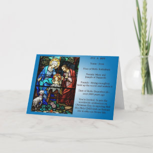 Faire-part de naissance de Jésus