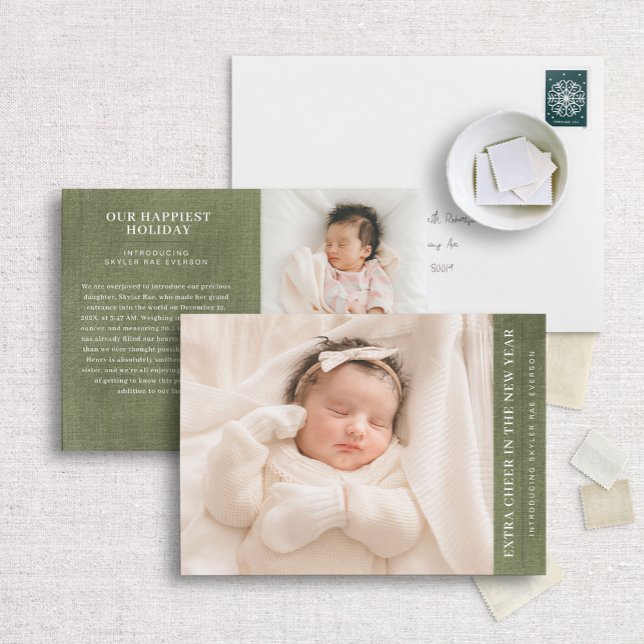 Faire-part de naissance de la nouvelle année et ac (Créateur téléchargé)