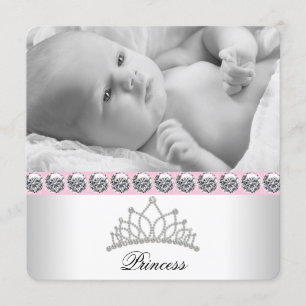 Faire-part de naissance de la princesse rose