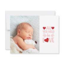 Faire-part de naissance de la Saint Valentin