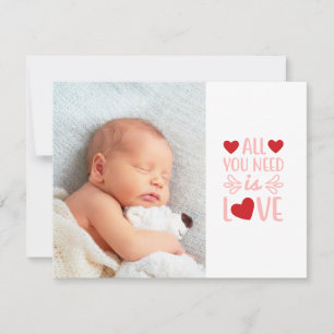 Faire-part de naissance de la Saint Valentin