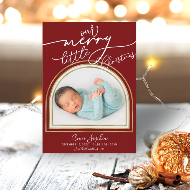 Faire-part de naissance de Noël Arch Frame (Créateur téléchargé)