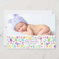 Faire-part de naissance de photo de bannière de
