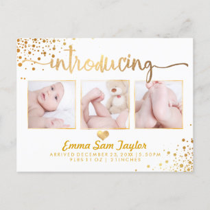 Faire-part de naissance de PixDezines/Dazzled Faux