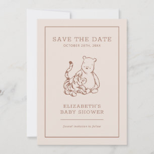 Faire-part de naissance de Pooh & Tigger Classique