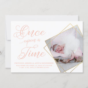 Faire-Part de Naissance de Princesse Il était une 