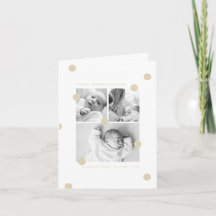 Faire-part de naissance en forme de papillon avec 