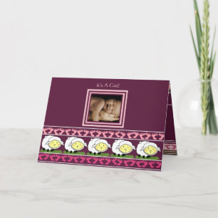 Faire-part de Naissance Fille - Mouton avec votre 