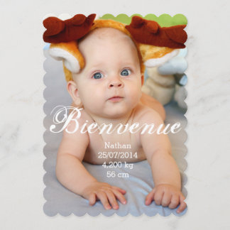 Faire-part de naissance Garçon