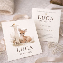 Faire-part de naissance neutre petit coeur monogra