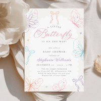 Faire-part de naissance Papillons colorés pour béb