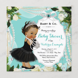 Faire-part de naissance Pearl Baby & Co Noir Bleu 