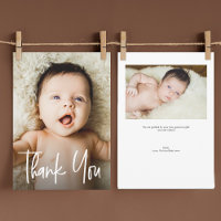 Faire-part de Naissance Personnalisé avec 2 Photos