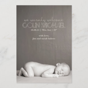 Faire-part de naissance personnalisée
