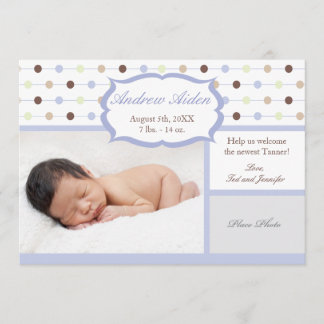 Faire-part de naissance Petit Garçon