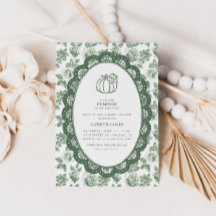 Faire-Part de Naissance Petite Citrouille Verte