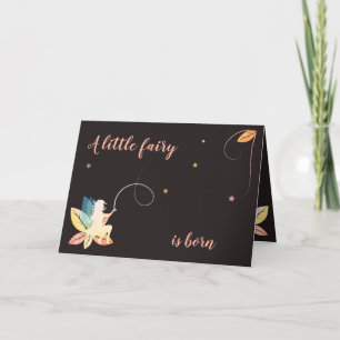 Faire-part de naissance petite fée