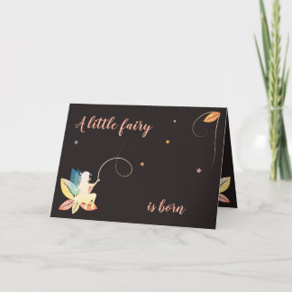 Faire-part de naissance petite fée