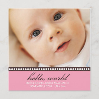 Faire-part de naissance photo