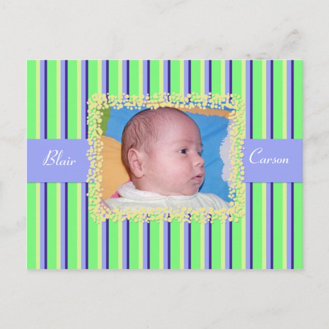 Faire-part de naissance photo (Devant)