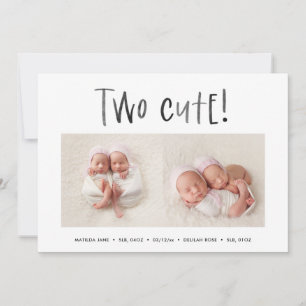 faire-part de naissance photo minimaliste moderne 