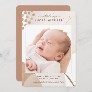 Faire-part de naissance photo Neutral Boho Waterco