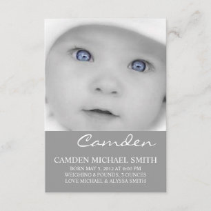 Faire-part de naissance photo   Noms