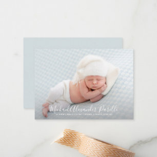 Faire-part de naissance photo simple pour bébé