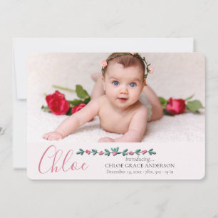 Faire-part de naissance photo Sweet and Tender