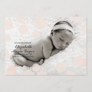 Faire-part de naissance Poka Dot // Confetti