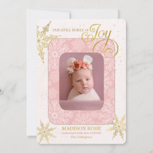 Faire-part de naissance pour les Fêtes C'est une F
