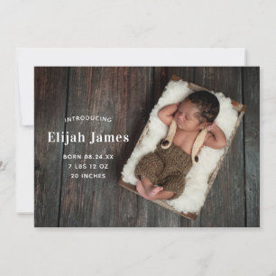 Faire-part de naissance simple et moderne