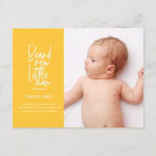 Faire-part de naissance tiré par la main moderne