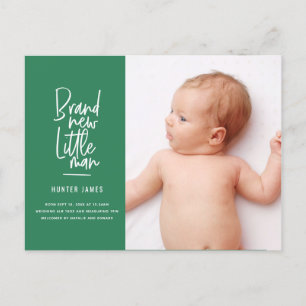 Faire-part de naissance tiré par la main moderne