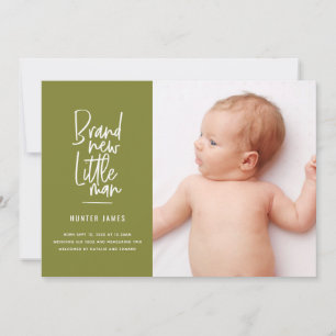Faire-part de naissance tiré par la main moderne