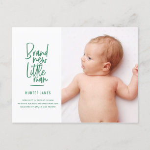 Faire-part de naissance tiré par la main moderne