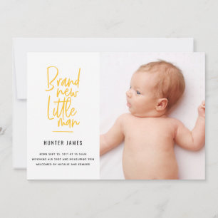 Faire-part de naissance tiré par la main moderne