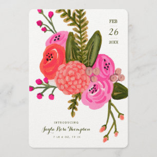 Faire-part de naissance vintage