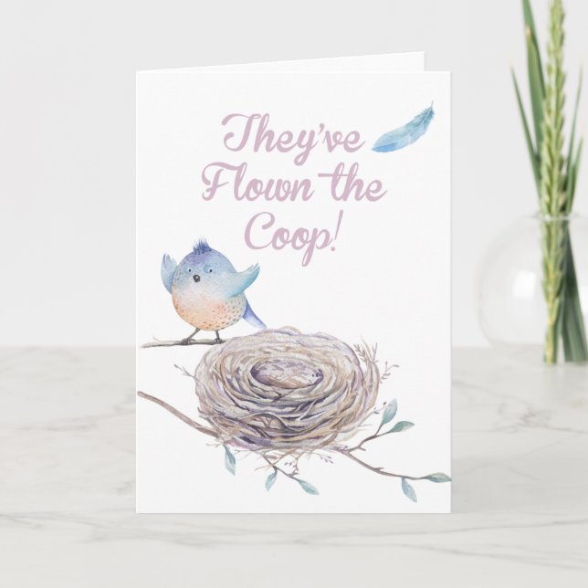 Faire-part de nid vide (Devant)