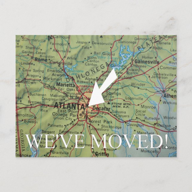 Faire-part de nouvelle adresse Atlanta (Devant)