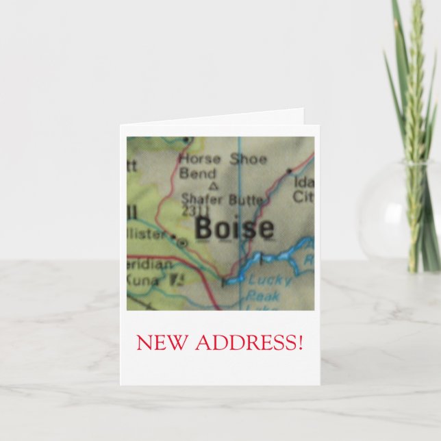 Faire-part de nouvelle adresse Boise (Devant)