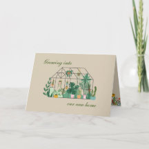 Faire-part de nouvelle maison botanique