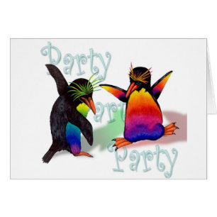 Faire-part de partie de pingouins de danse