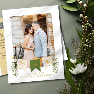 Faire-part de photo de fuite de M. et Mme Banner