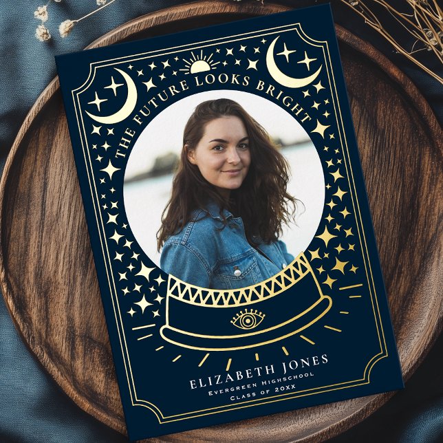 Faire-part de photo de remise de diplôme Boule de  (Créateur téléchargé)