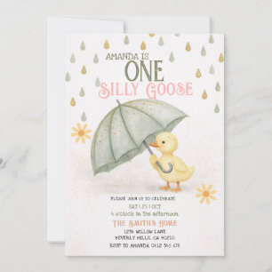 Faire-part de premier anniversaire de Sage One Sil