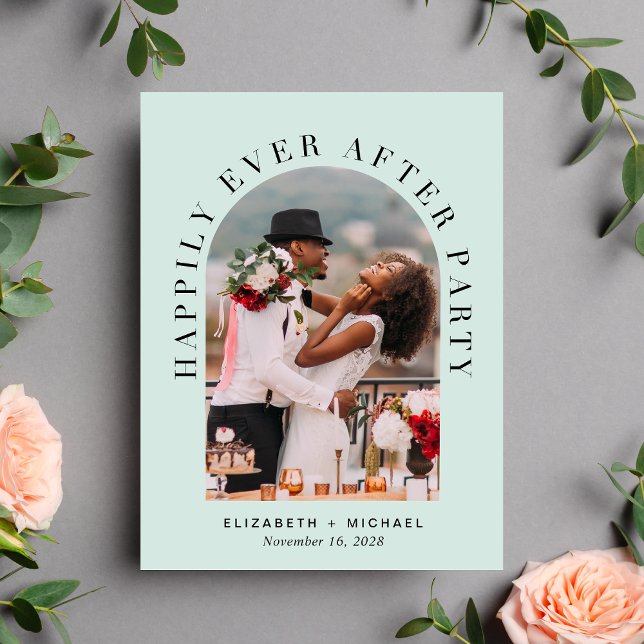 Faire-part de réception de mariage avec photo de l (Créateur téléchargé)