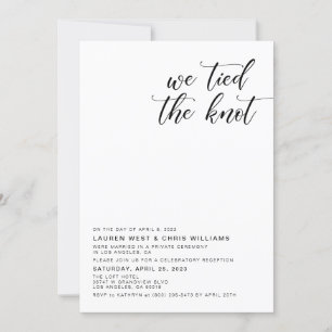 Faire-Part de Réception de Mariage Nous Nous Somme