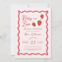 Faire-part de Remise de Cadeaux de Mariée Strawber